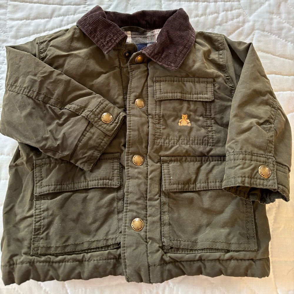 GAP Kids Barn Chore Coat with corduroy collar